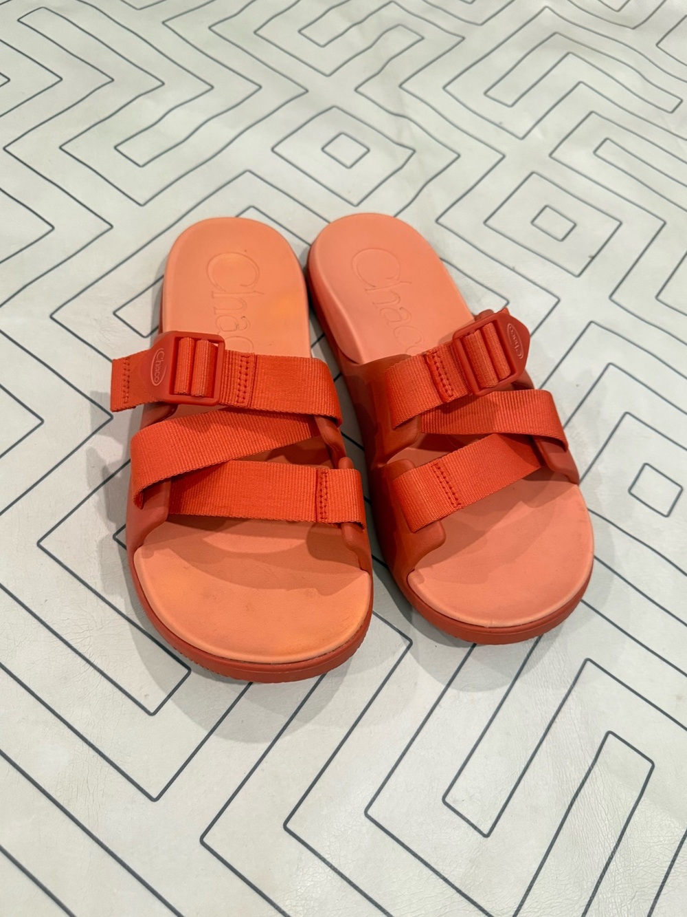 Chaco Bright Orange Slides